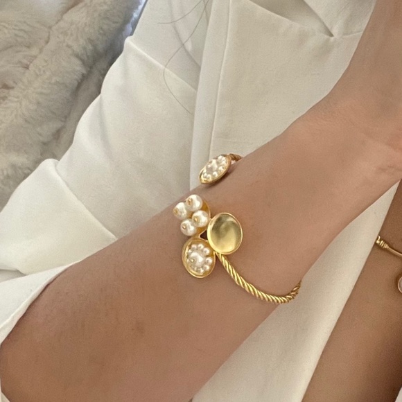 Rang by Swati Jewelry - Limited edition Gold plated with Pearl Designer Bracelet from Rang by Swati